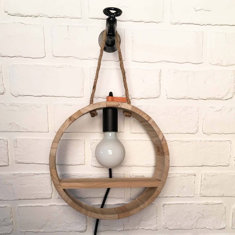 Timber Circular Light