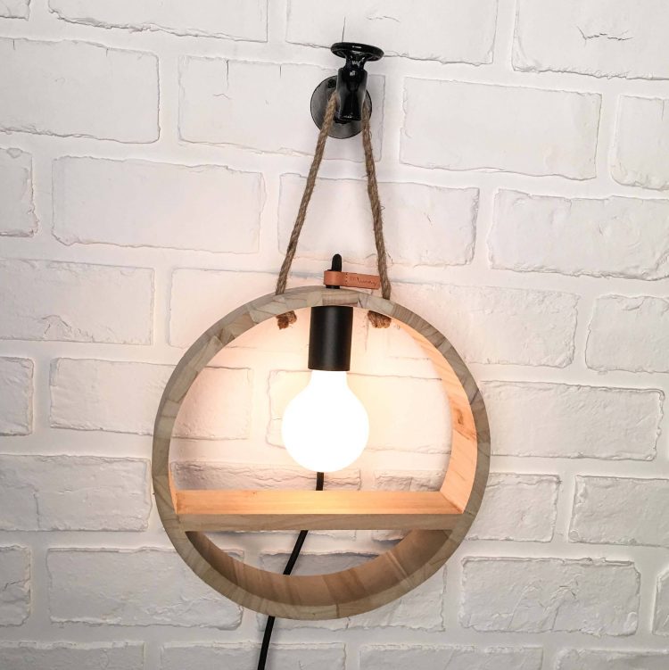 Timber Circular Light