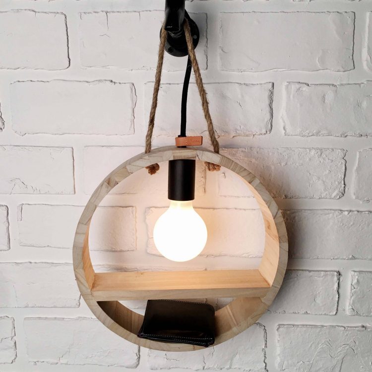 Timber Circular Light