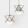 Diamond Concrete Geometric Cage Light