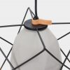 Diamond Concrete Geometric Cage Light