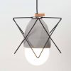 Diamond Concrete Geometric Cage Light