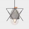 Diamond Concrete Geometric Cage Light
