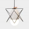 Diamond Concrete Geometric Cage Light